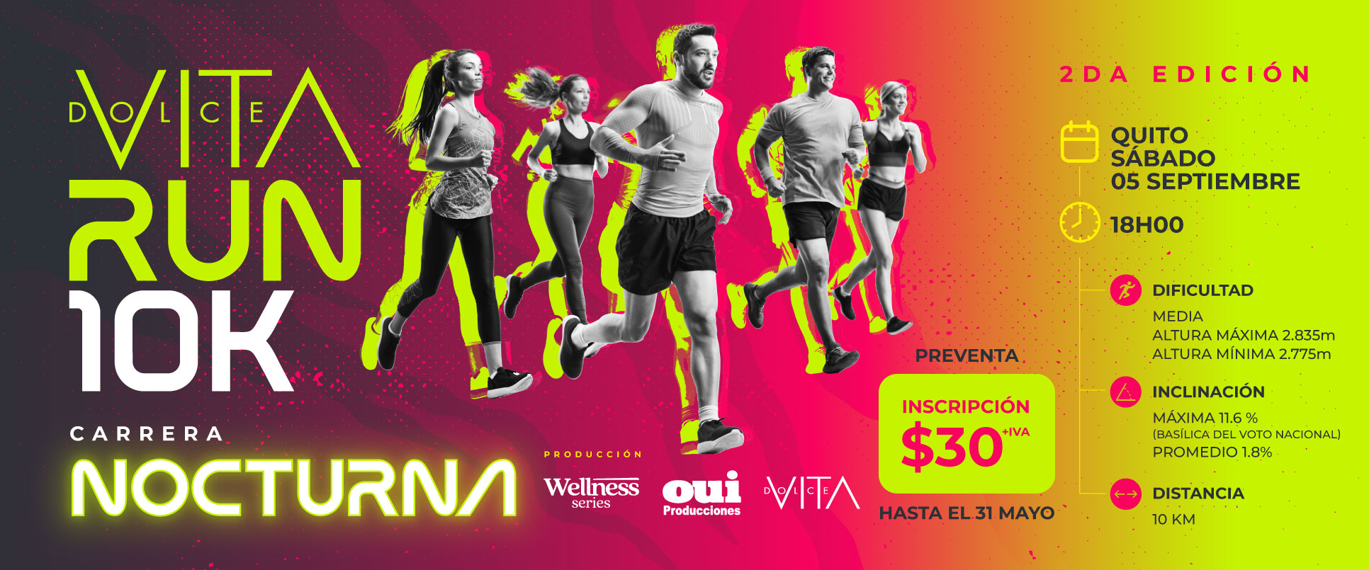 DolceVita RUN 10K - 2da Edición en Quito, BuenPlan