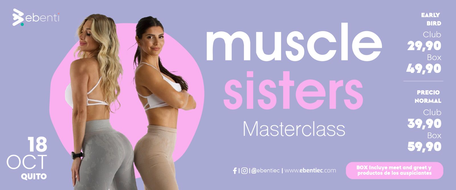 Muscle Sisters - Masterclass en Quito, BuenPlan
