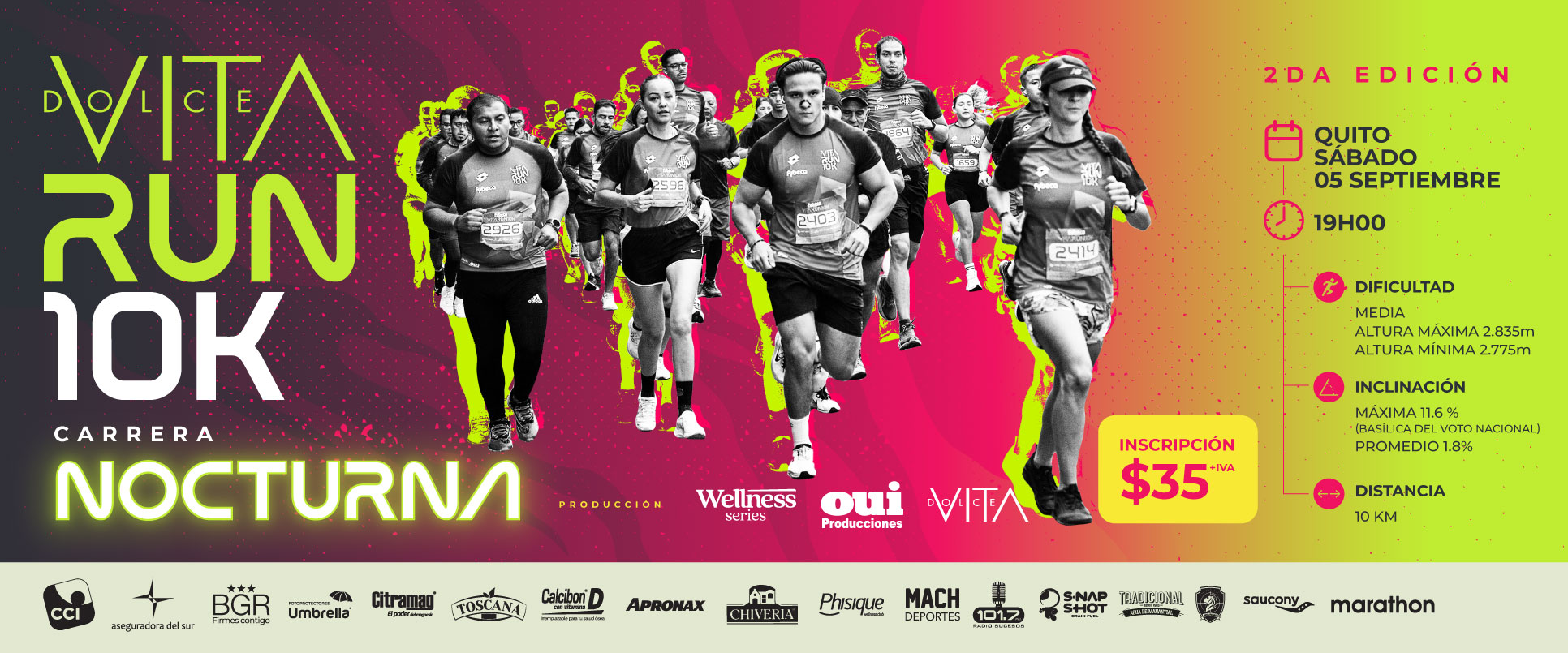 DolceVita RUN 10K - 2da Edición en Quito, BuenPlan