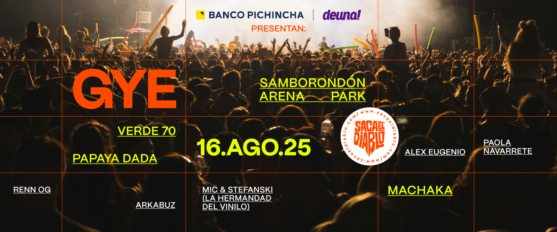FESTIVAL SACA EL DIABLO - GUAYAQUIL 2025 en Samborondón, BuenPlan