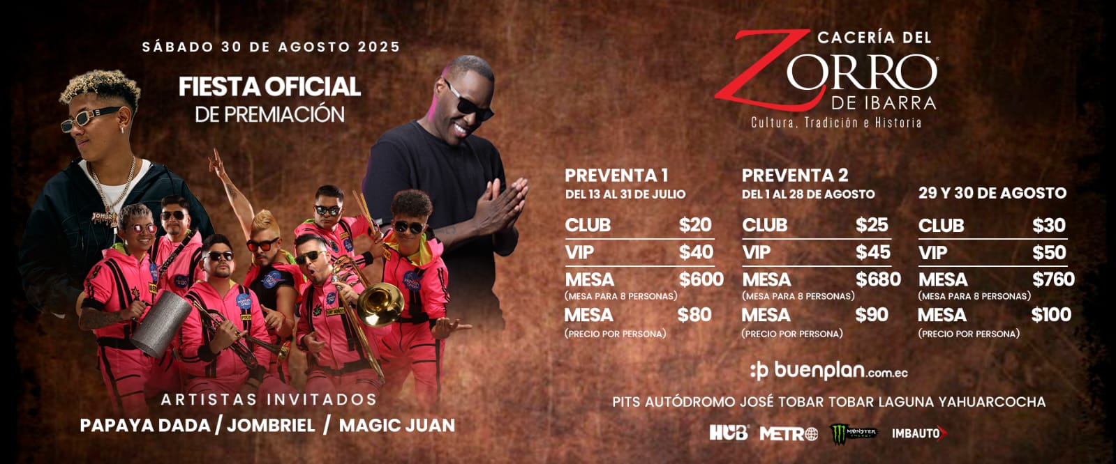 FIESTA OFICIAL Y PREMIACIÓN DE LA CACERÍA DEL ZORRO  en Ibarra, BuenPlan
