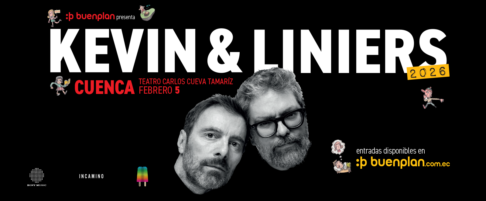 KEVIN + LINIERS TOUR - CUENCA en Cuenca, BuenPlan