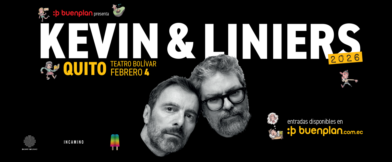 KEVIN + LINIERS TOUR - QUITO en Quito, BuenPlan